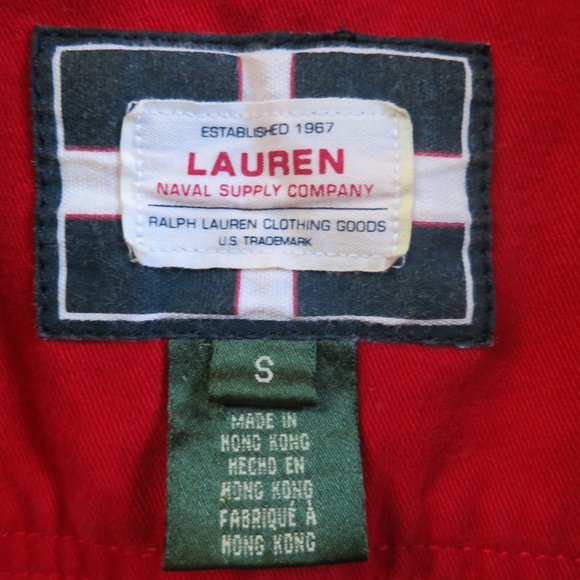 Vintage Ralph Lauren Naval Supply Company Red Canvas Military Utility Jacket - Picture 3 of 11